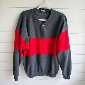 Vintage color block crewneck sweater xl